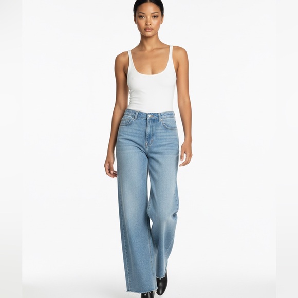 Zara Denim - Zara Light Blue wide leg Women's Jeans 4